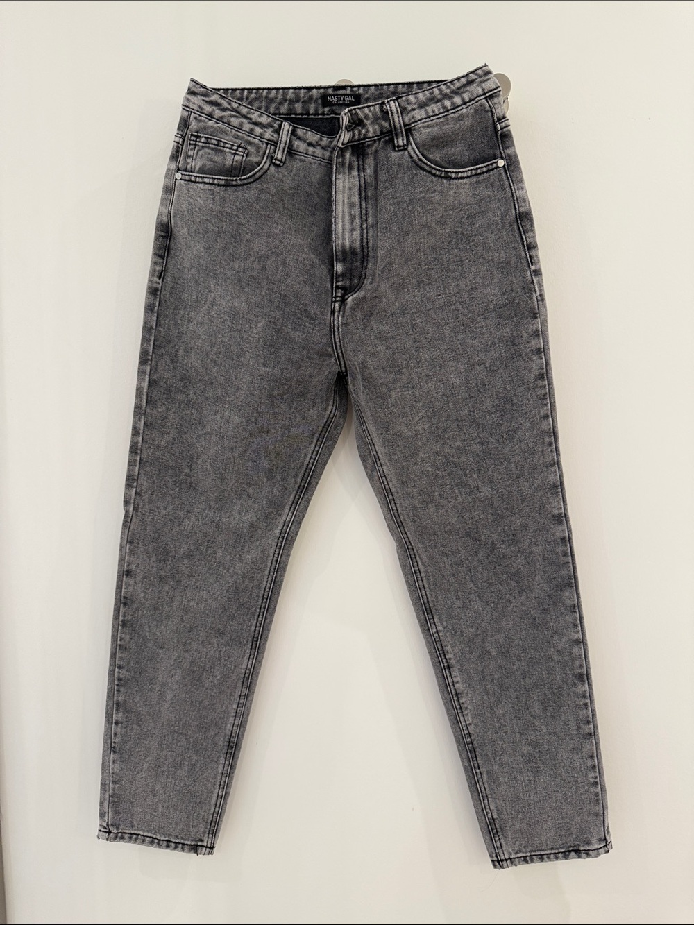 Nasty Gal Black Wash Boyfriend Jeans